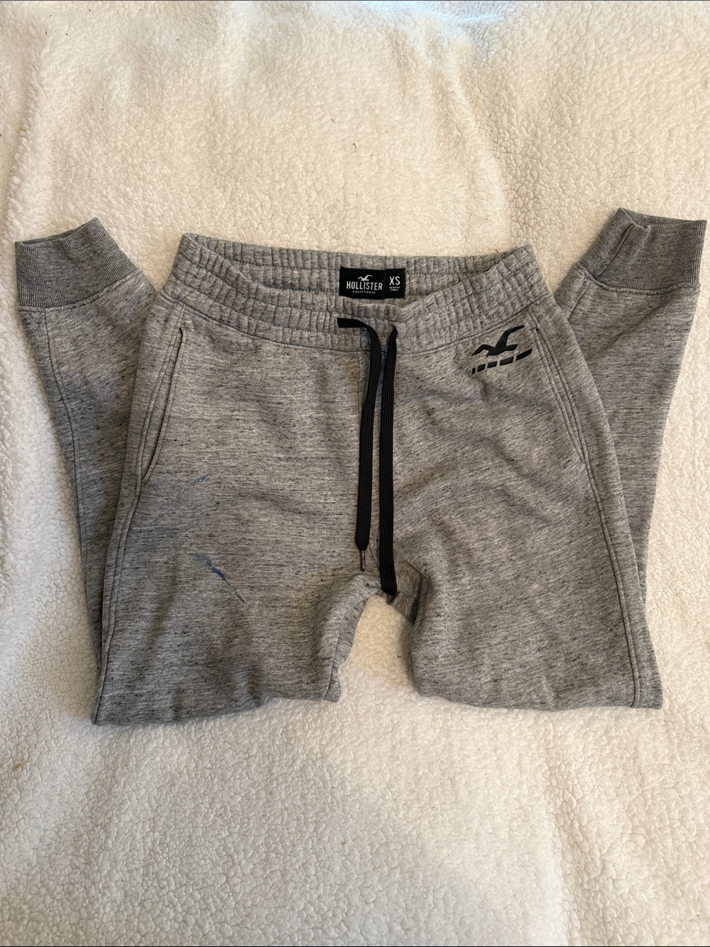 Hollister Youth Gray Drawstring Jogger Pants
